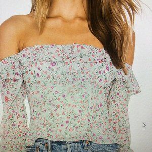 Lovers + Friends REVOLVE FARREN BLOUSE SMALL